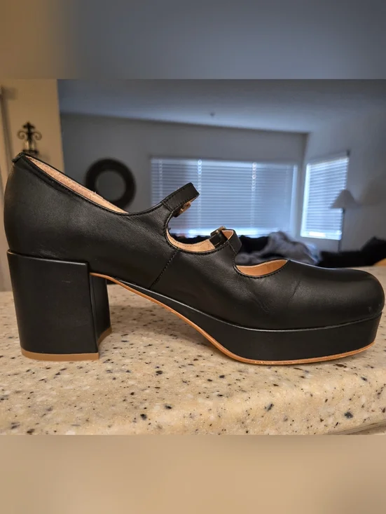 INTENTIONALLY BLANK Over Time Platform Mary Jane Block Heels Spain EU 40 - Picture 8 of 9